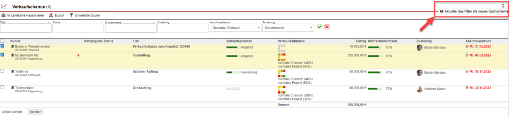Screenshot des Drei-Punkte-Menüs